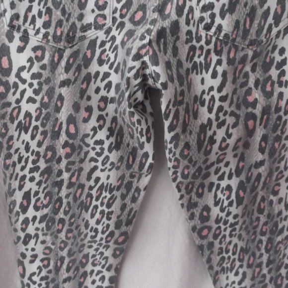 NWT - Joe's The Charlie High Rise Skinny Ankle Animal Print Jeans  Size 23 - Picture 13 of 14